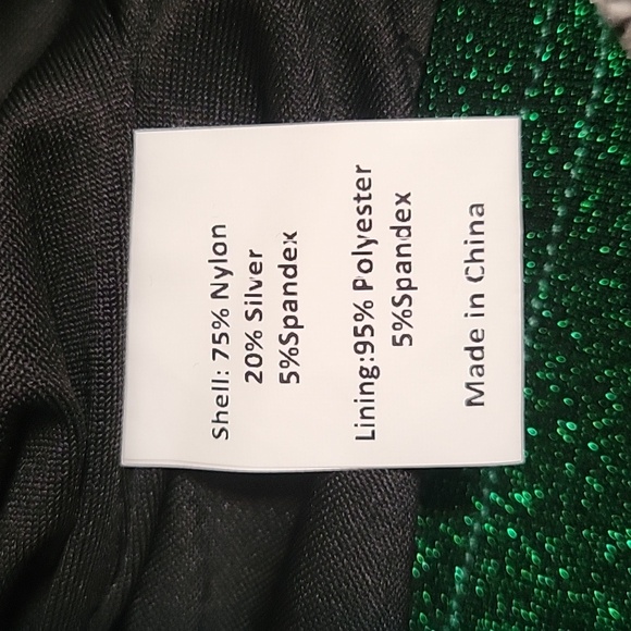 Women Sexy Party Dress V Neck Long Sleeve Stretchy Sparkle Glitter Bodycon Dress - Picture 10 of 10